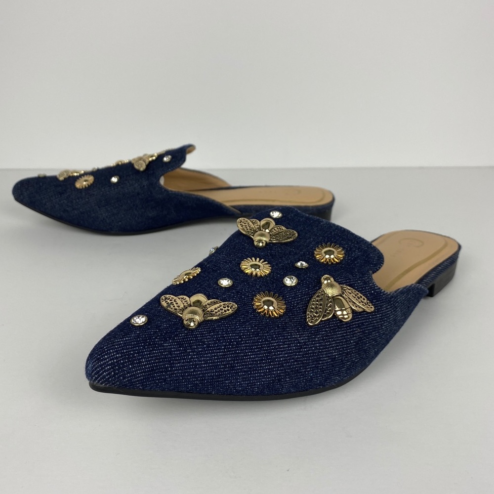 Women’s EST 1946 Pointed Toe Denim Mule Size 9